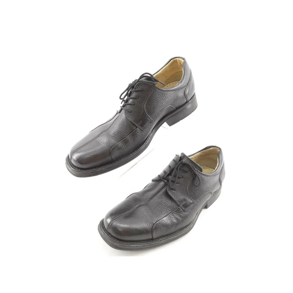 Studio Belvedere BAY BRIDGE Black Leather Mens Oxford‎ Dress Shoes Sz 10.5 D